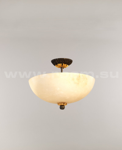 Vaughan Ltd Dunkeld Alabaster Semi Flush Ceiling Light