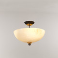 Vaughan Ltd Dunkeld Alabaster Semi Flush Ceiling Light