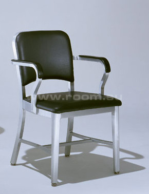 EMECO NAVY UPHOLSTERED CHAIR