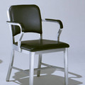 EMECO NAVY UPHOLSTERED CHAIR